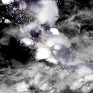 météo tropicale : Image satellite .