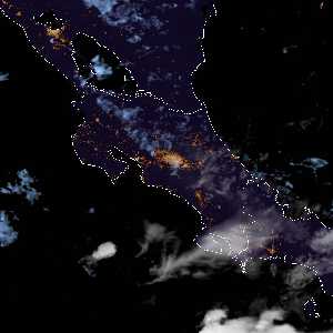 météo tropicale : Image satellite .
