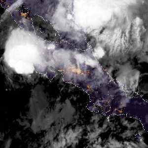 météo tropicale : Image satellite .