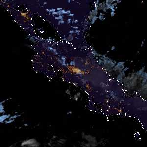 météo tropicale : Image satellite .