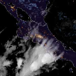 météo tropicale : Image satellite .