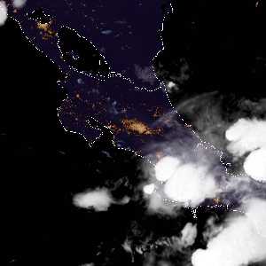 météo tropicale : Image satellite .