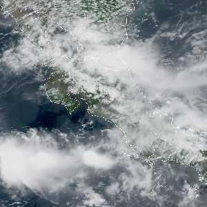 météo tropicale : Image satellite .