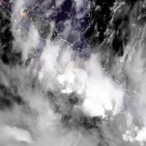 météo tropicale : Image satellite .