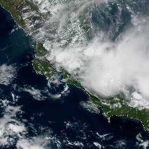 météo tropicale : Image satellite .