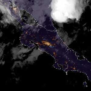 météo tropicale : Image satellite .