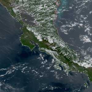 météo tropicale : Image satellite .