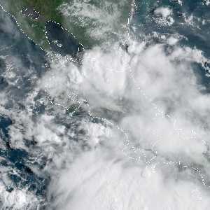météo tropicale : Image satellite .