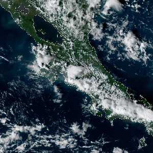 météo tropicale : Image satellite .