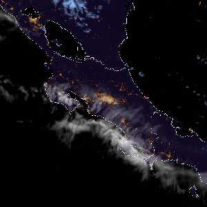 météo tropicale : Image satellite .