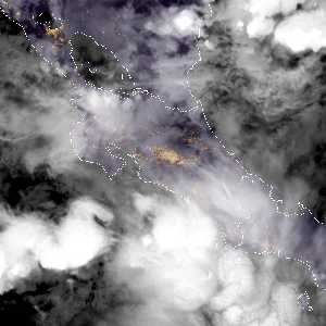 météo tropicale : Image satellite .