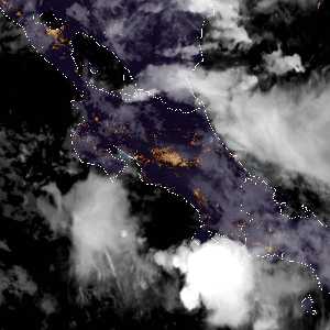 météo tropicale : Image satellite .