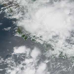 météo tropicale : Image satellite .