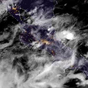 météo tropicale : Image satellite .