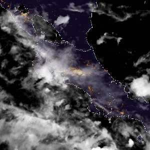 météo tropicale : Image satellite .