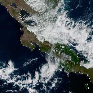 météo tropicale : Image satellite .