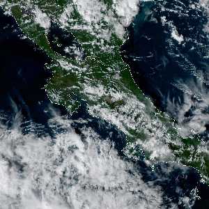 météo tropicale : Image satellite .