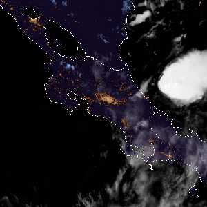 météo tropicale : Image satellite .