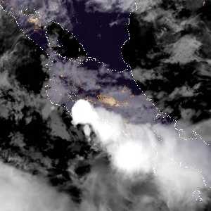 météo tropicale : Image satellite .