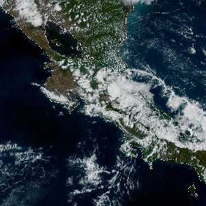 météo tropicale : Image satellite .