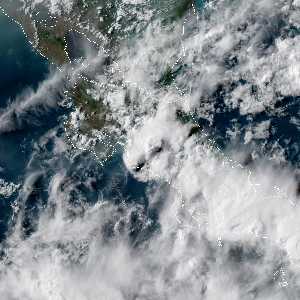 météo tropicale : Image satellite .