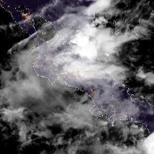 météo tropicale : Image satellite .