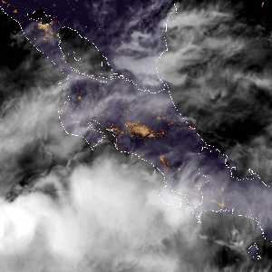 météo tropicale : Image satellite .