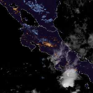 météo tropicale : Image satellite .