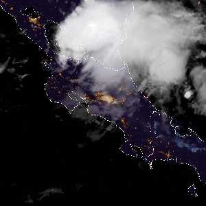 météo tropicale : Image satellite .