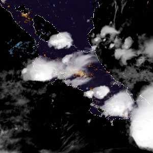 météo tropicale : Image satellite .