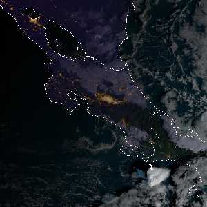 météo tropicale : Image satellite .