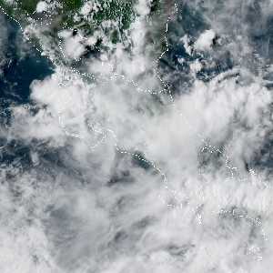 météo tropicale : Image satellite .