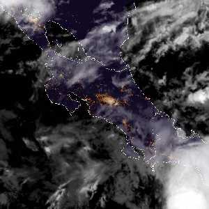 météo tropicale : Image satellite .