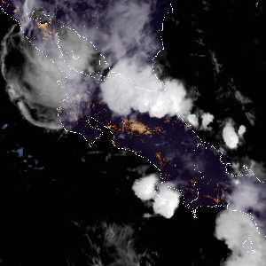 météo tropicale : Image satellite .