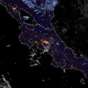 météo tropicale : Image satellite .