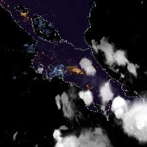 météo tropicale : Image satellite .