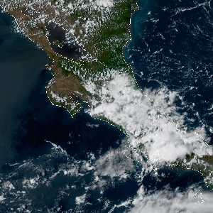 météo tropicale : Image satellite .