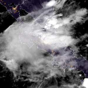 météo tropicale : Image satellite .