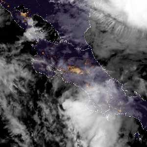 météo tropicale : Image satellite .