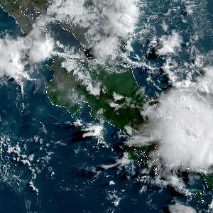 météo tropicale : Image satellite .