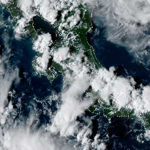 météo tropicale : Image satellite .