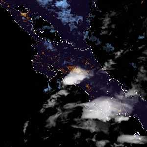 météo tropicale : Image satellite .