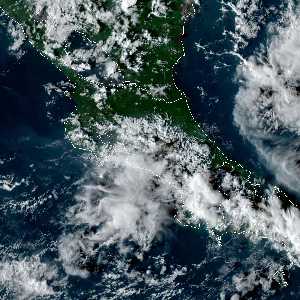 météo tropicale : Image satellite .