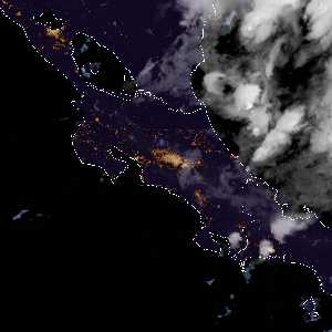 météo tropicale : Image satellite .