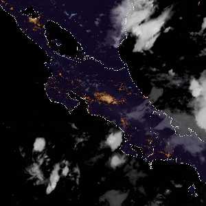 météo tropicale : Image satellite .