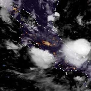 météo tropicale : Image satellite .