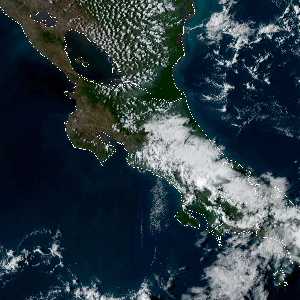 météo tropicale : Image satellite .