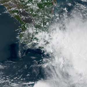 météo tropicale : Image satellite .