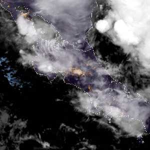 météo tropicale : Image satellite .
