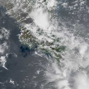 météo tropicale : Image satellite .
